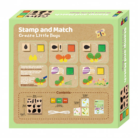 Set creativ cu stampile - Insecte - Avenir