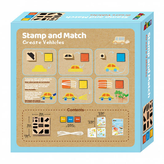 Set creativ cu stampile - Vehicule - Avenir