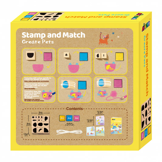 Set creativ cu stampile - Animale - Avenir