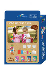 Set creativ de cusut cu tehnica siretului - Primul meu Pandantiv Astronaut, nivel 3 - Avenir - Publisol.ro