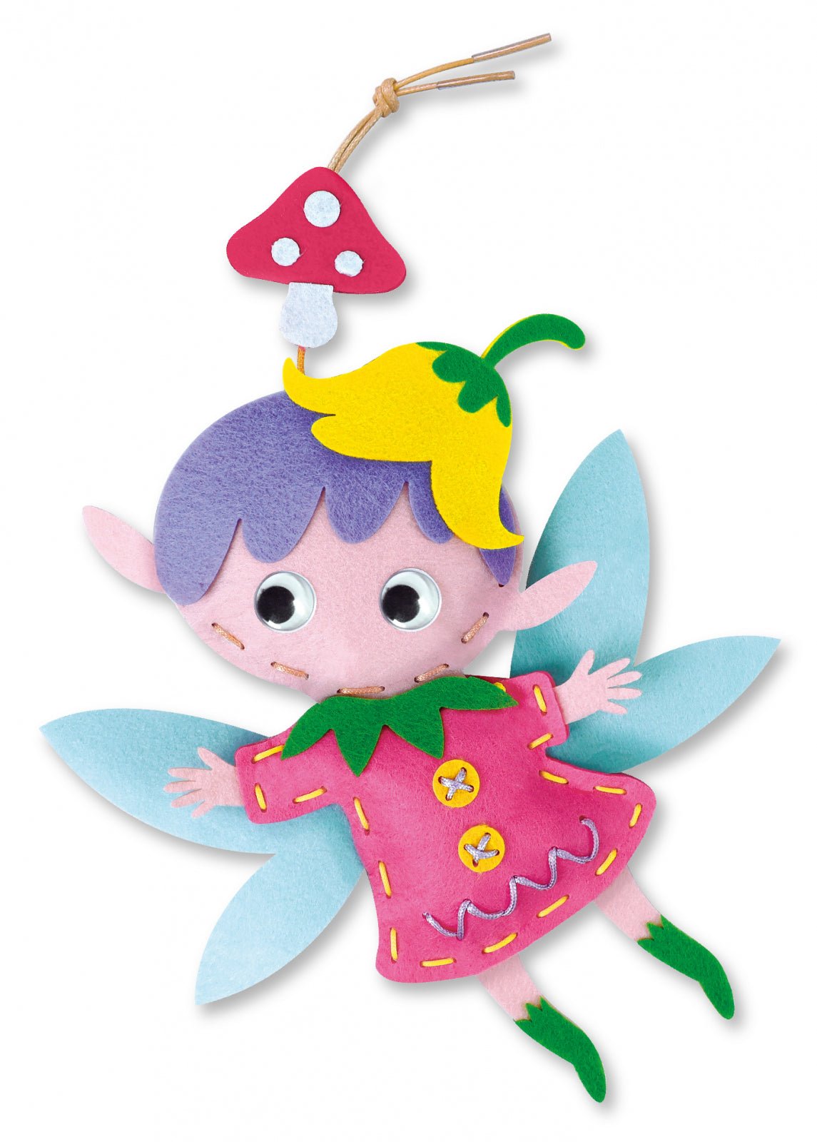 Set creativ de cusut cu tehnica siretului - Primul meu Pandantiv Elf, nivel 3 - Avenir - Publisol.ro