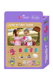 Set creativ de cusut cu tehnica siretului - Primul meu Pandantiv Monstruleti, nivel 2 - Avenir - Publisol.ro