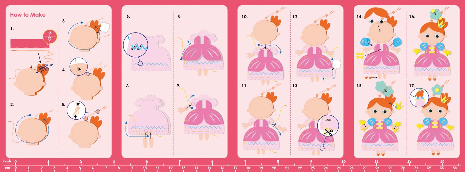 Set creativ de cusut cu tehnica siretului - Primul meu Pandantiv Printesa, nivel 3 - Avenir - Publisol.ro