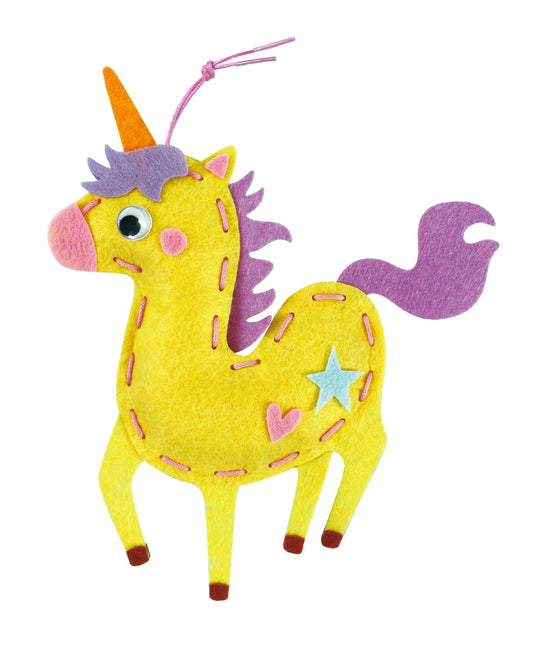 Set creativ de cusut cu tehnica siretului - Primul meu Pandantiv Unicorn, nivel 2 - Avenir - Publisol.ro