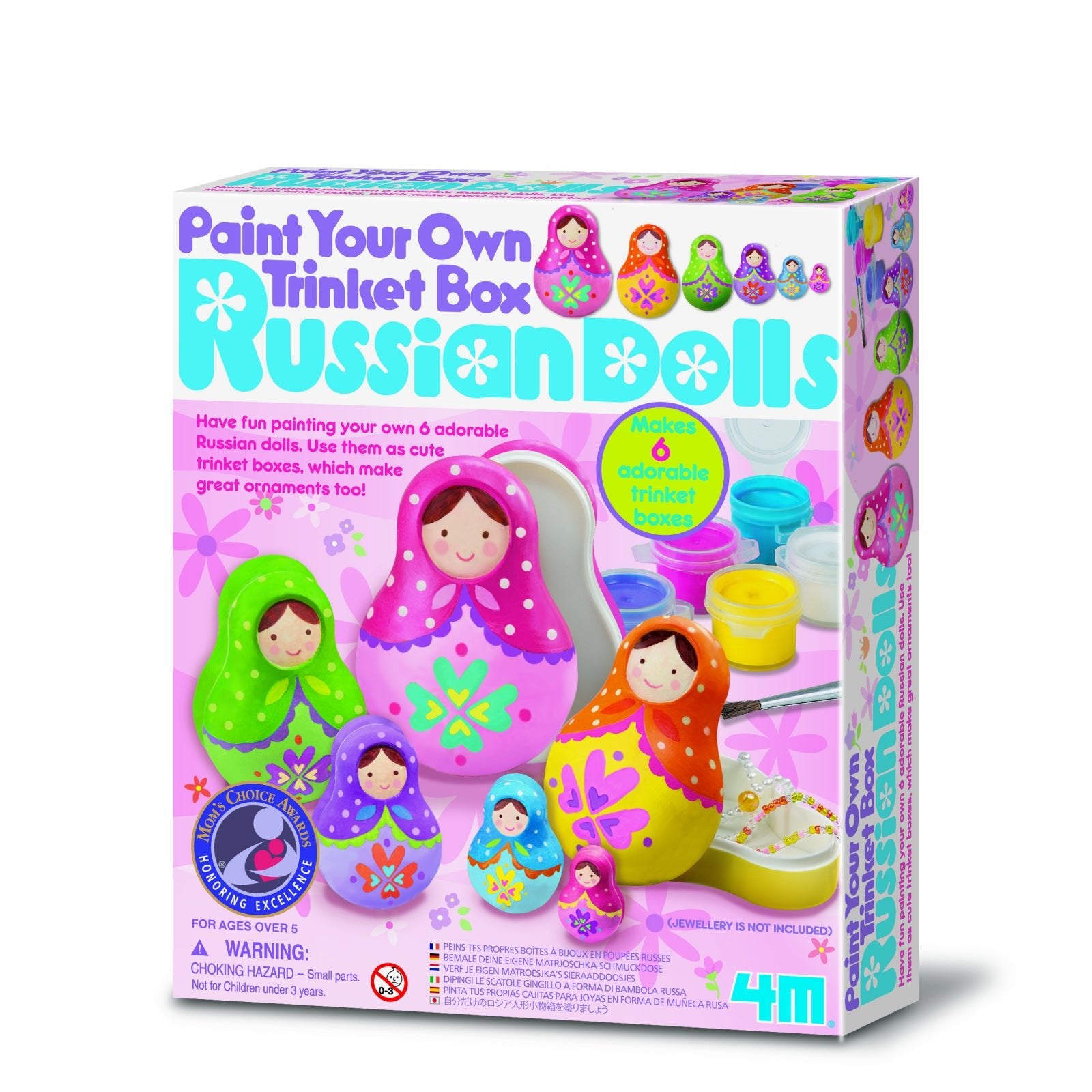 Set creativ de pictat - Cutiute Matrioshka - 4M - Publisol.ro
