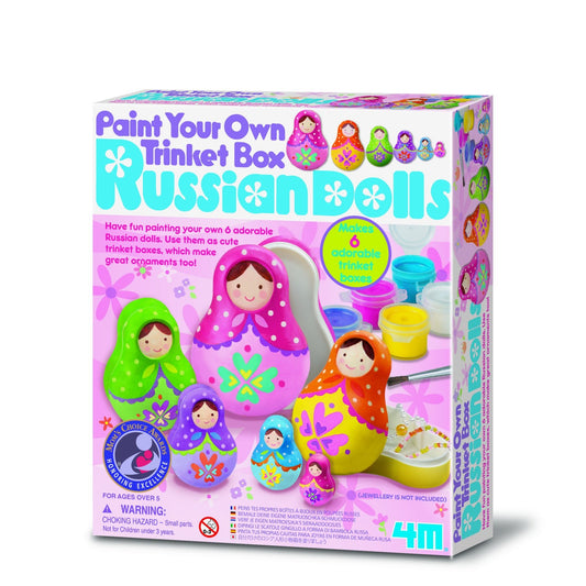 Set creativ de pictat - Cutiute Matrioshka - 4M - Publisol.ro