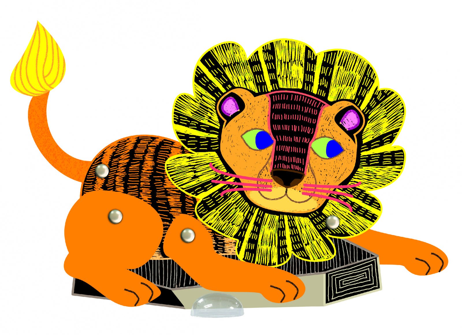 Set creativ de razuit - Animale de padure in miscare - Avenir - Publisol.ro