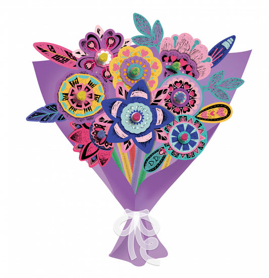 Set creativ de razuit Buchet - Flori - Avenir