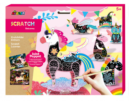 Set creativ de razuit - Unicorni in miscare - Avenir