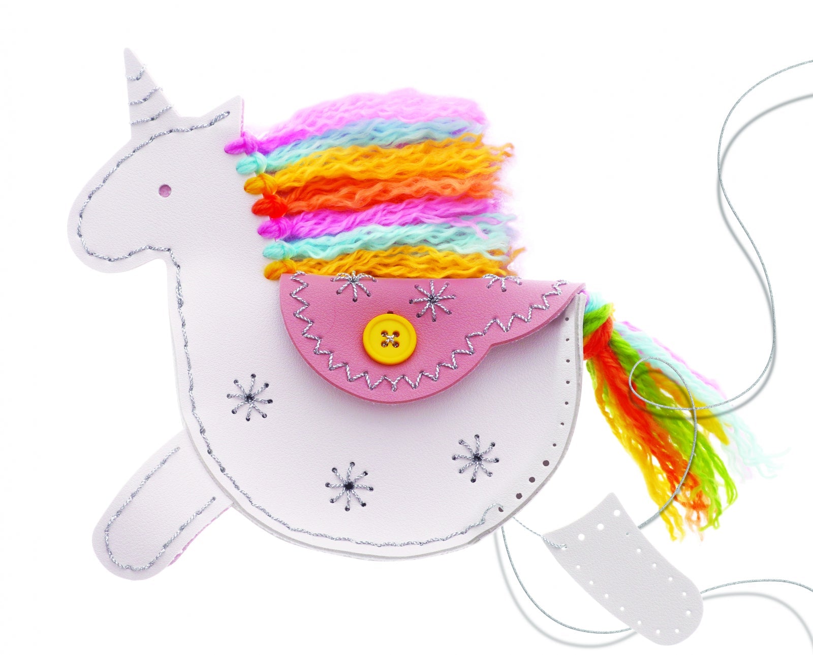 Set creativ DIY - Geanta din piele artificiala Unicorn - 4M - Publisol.ro