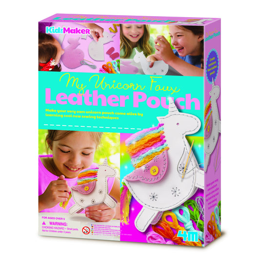 Set creativ DIY - Geanta din piele artificiala Unicorn - 4M
