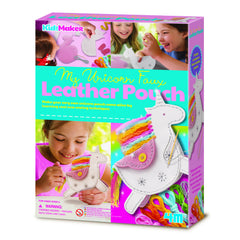 Set creativ DIY - Geanta din piele artificiala Unicorn - 4M