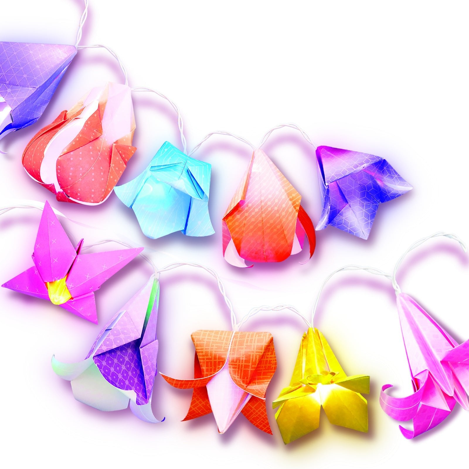 Set creativ DIY - Luminite cu flori origami - 4M - Publisol.ro