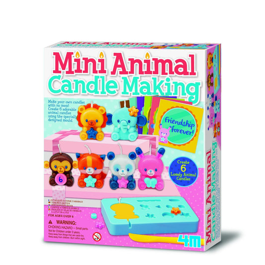 Set creativ DIY - Realizeaza lumanari in forma de animalute - 4M - Publisol.ro