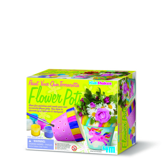 Set creativ - Picteaza propriile ghivece de teracota - 4M
