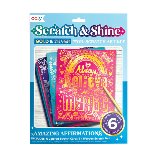 Set creativ Razuieste si Straluceste - Amazing Affirmations - Ooly
