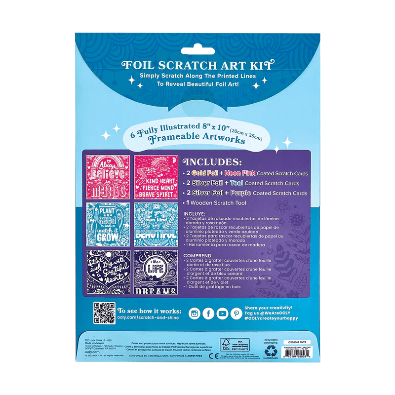 Set creativ Razuieste si Straluceste - Amazing Affirmations - Ooly - Publisol.ro