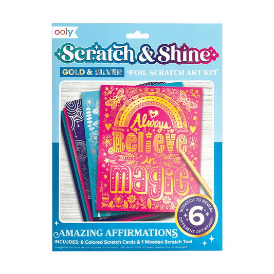 Set creativ Razuieste si Straluceste - Amazing Affirmations - Ooly - Publisol.ro