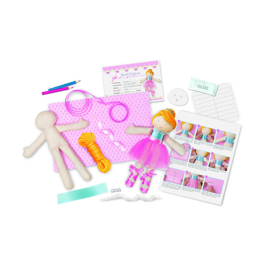 Set creativ Realizeaza propria papusa - Balerina - 4M - Publisol.ro