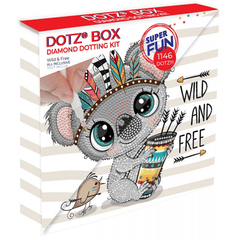 Set creativ tablou Wild and Free, pictura cu diamante - Diamond Dotz® - Publisol.ro