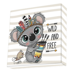 Set creativ tablou Wild and Free, pictura cu diamante - Diamond Dotz® - Publisol.ro