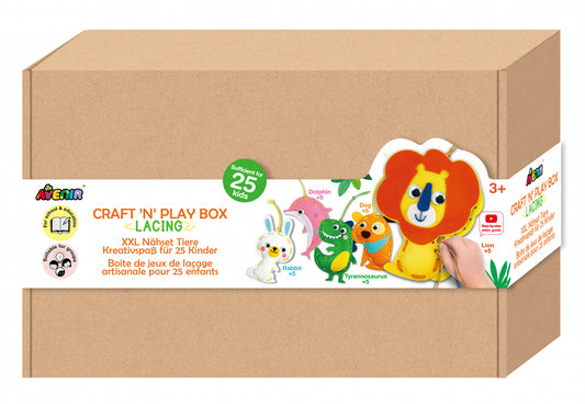 Set creativ XXL de cusut cu tehnica siretului - Craft  N  Play Box - Avenir