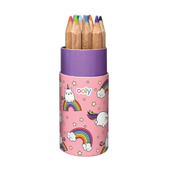 Set creioane Colorate cu ascutitoare Mini Draw n Doodle - Ooly