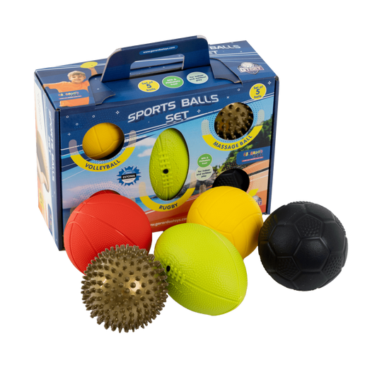 Set de 5 mingi sportive mini - Gerardo Toys