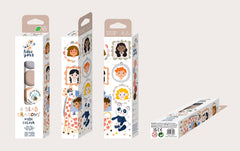 Set de 6 creioane cerate in forma de margele, Haku Yoka - culori Nude - Avenir - Publisol.ro