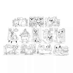 Set de colorat cu modele secrete Undercover Art - Catei - Ooly