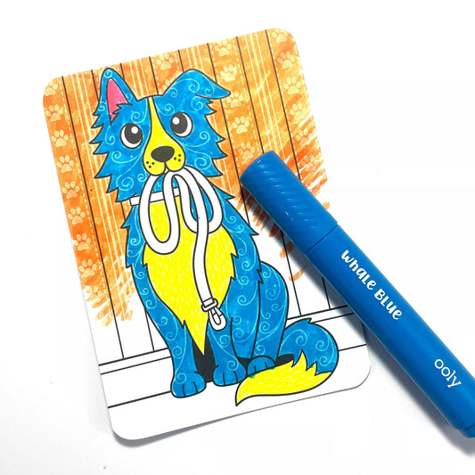 Set de colorat cu modele secrete Undercover Art - Catei - Ooly