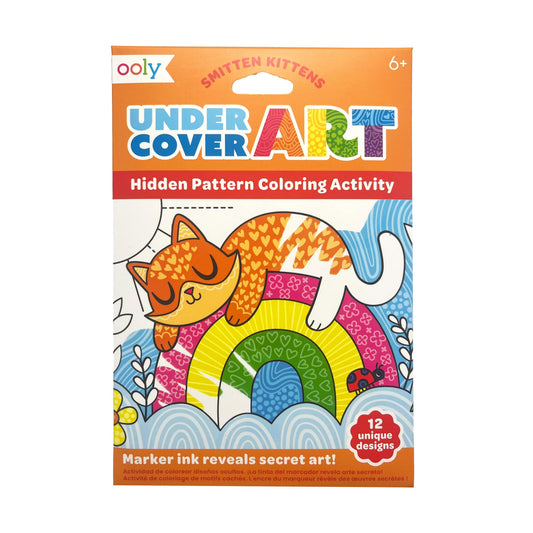 Set de colorat cu modele secrete Undercover Art - Pisicute - Ooly