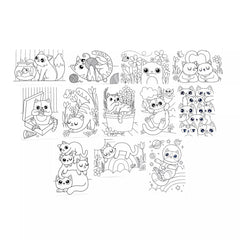 Set de colorat cu modele secrete Undercover Art - Pisicute - Ooly
