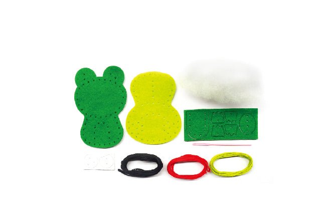 Set de cusut DIY - decoratiune topper pentru creion - Broasca - Avenir - Publisol.ro