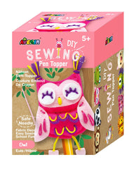 Set de cusut DIY - decoratiune topper pentru creion - Bufnita - Avenir - Publisol.ro
