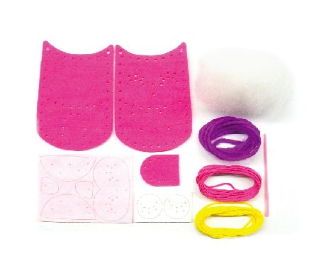 Set de cusut DIY - decoratiune topper pentru creion - Bufnita - Avenir - Publisol.ro