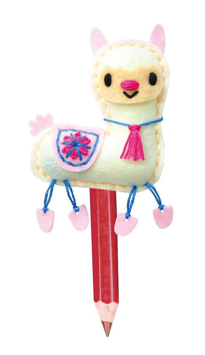 Set de cusut DIY - decoratiune topper pentru creion - Lama - Avenir - Publisol.ro