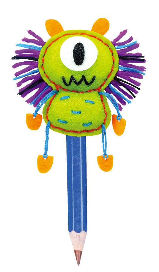 Set de cusut DIY - decoratiune topper pentru creion - Monstrulet - Avenir - Publisol.ro