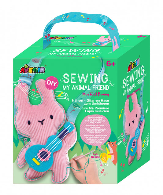 Set de cusut Prietenul Meu Animal - Iepuras Muzical - Avenir
