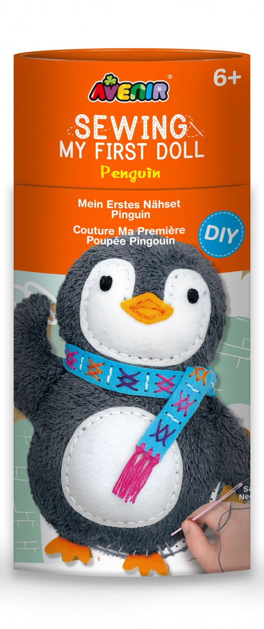 Set de cusut Prima Mea Papusa, Pinguin - Avenir - Publisol.ro