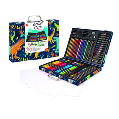 Set de desen deluxe cu 100 accesorii dinozaur, AS - Publisol.ro