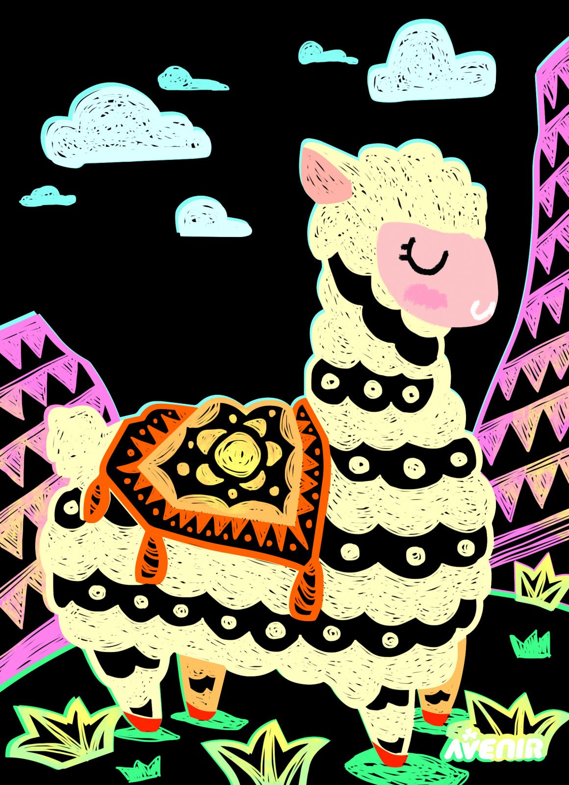 Set de razuit - 4 Animale magice - Avenir - Publisol.ro