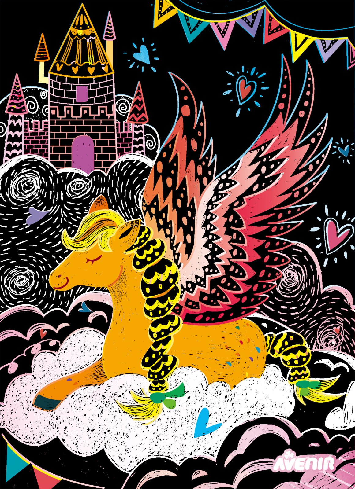 Set de razuit - 4 Cai inaripati Pegas - Avenir - Publisol.ro