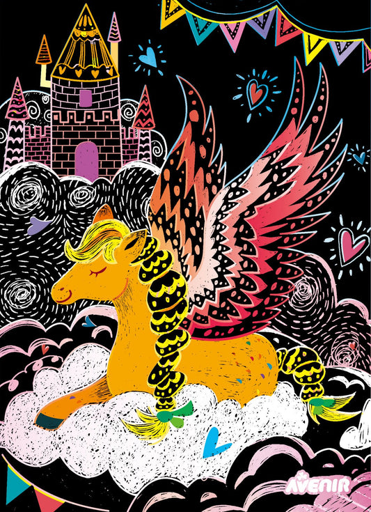 Set de razuit - 4 Cai inaripati Pegas - Avenir - Publisol.ro