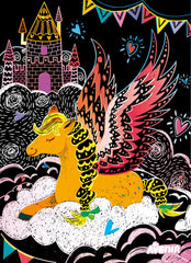 Set de razuit - 4 Cai inaripati Pegas - Avenir - Publisol.ro