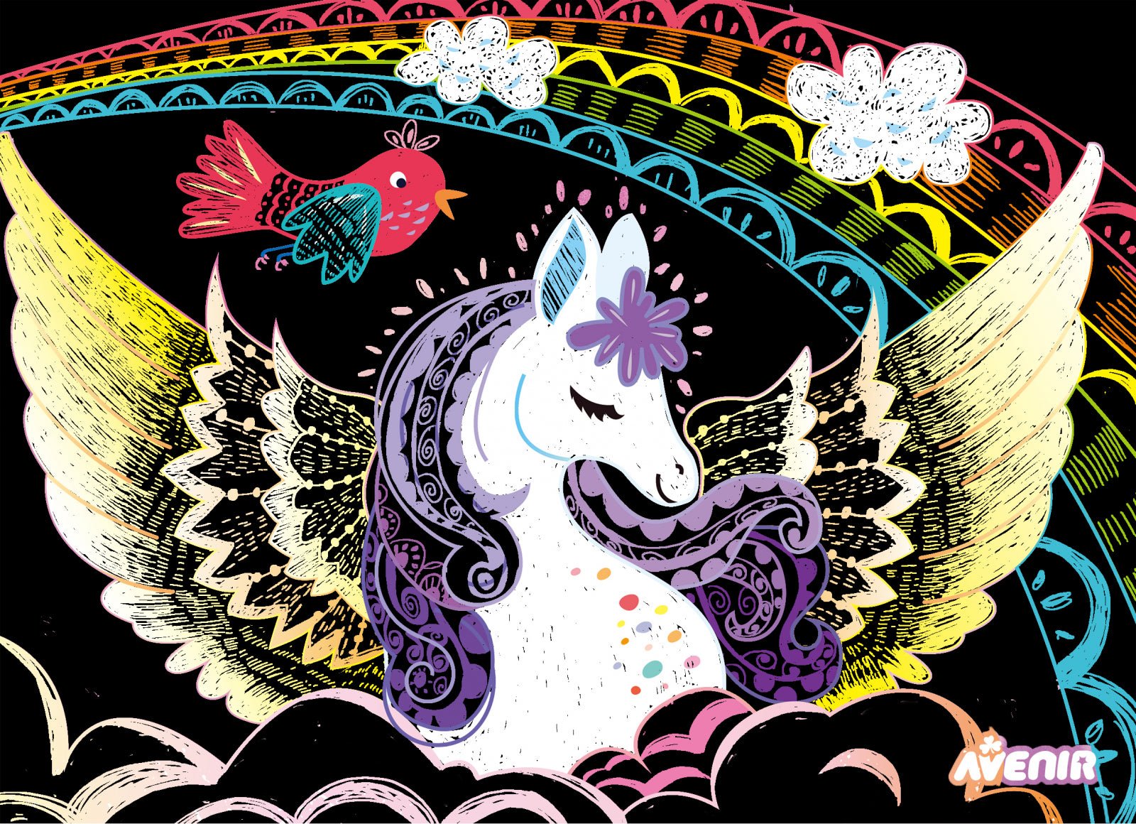 Set de razuit - 4 Cai inaripati Pegas - Avenir - Publisol.ro