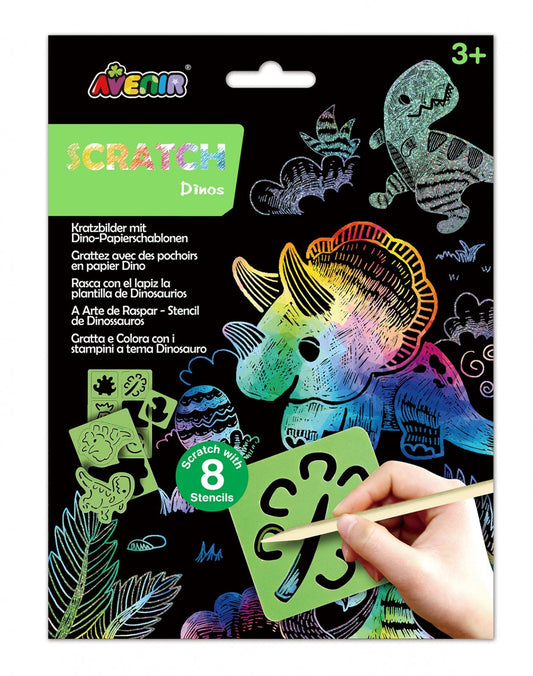 Set de razuit cu sabloane - Dinozauri - Avenir - Publisol.ro