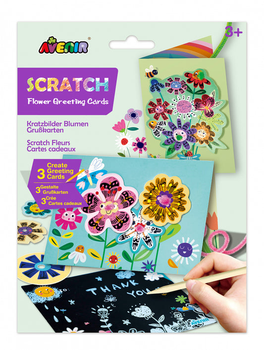 Set de razuit si realizat Felicitari - Flori - Avenir