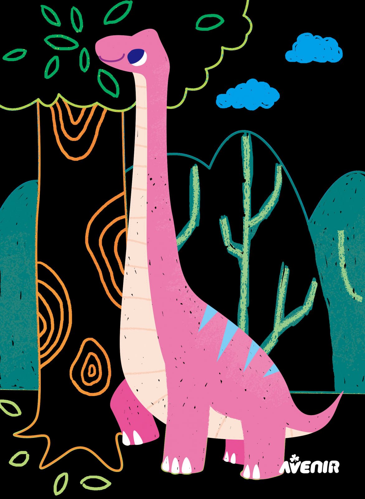 Set de razuit Scratch Junior - Prietenii mei dinozauri - Avenir - Publisol.ro