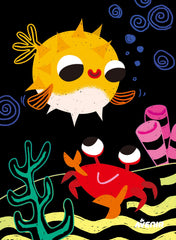 Set de razuit Scratch Junior - Prietenii mei marini - Avenir - Publisol.ro